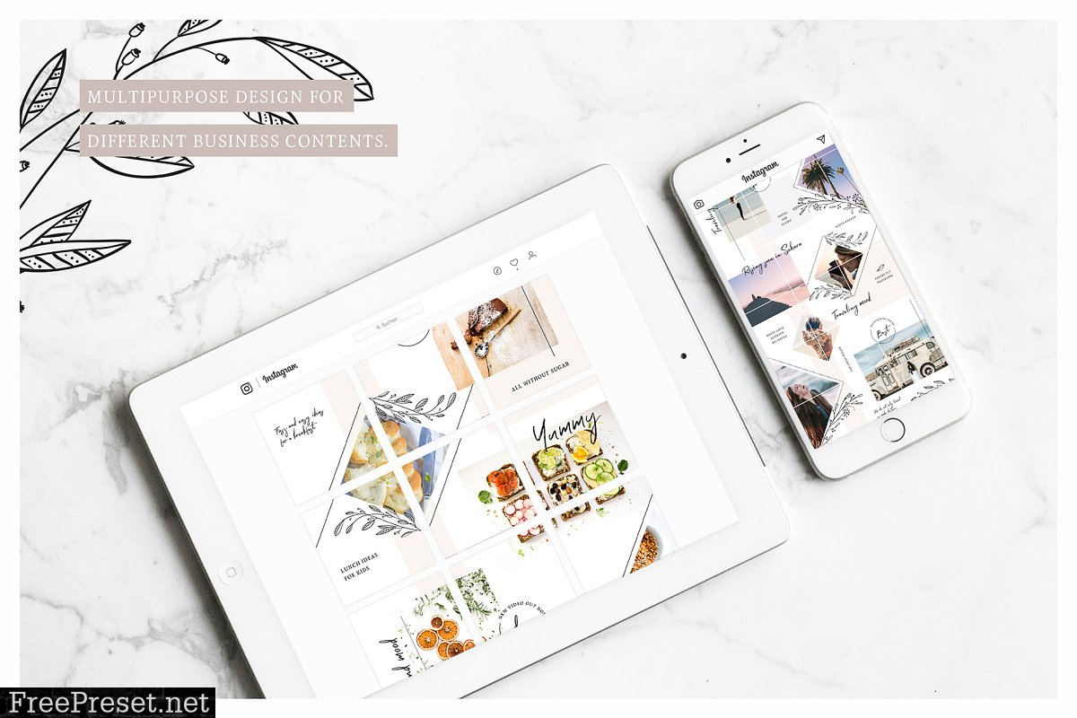 Fine Instagram Puzzle Template 2740549