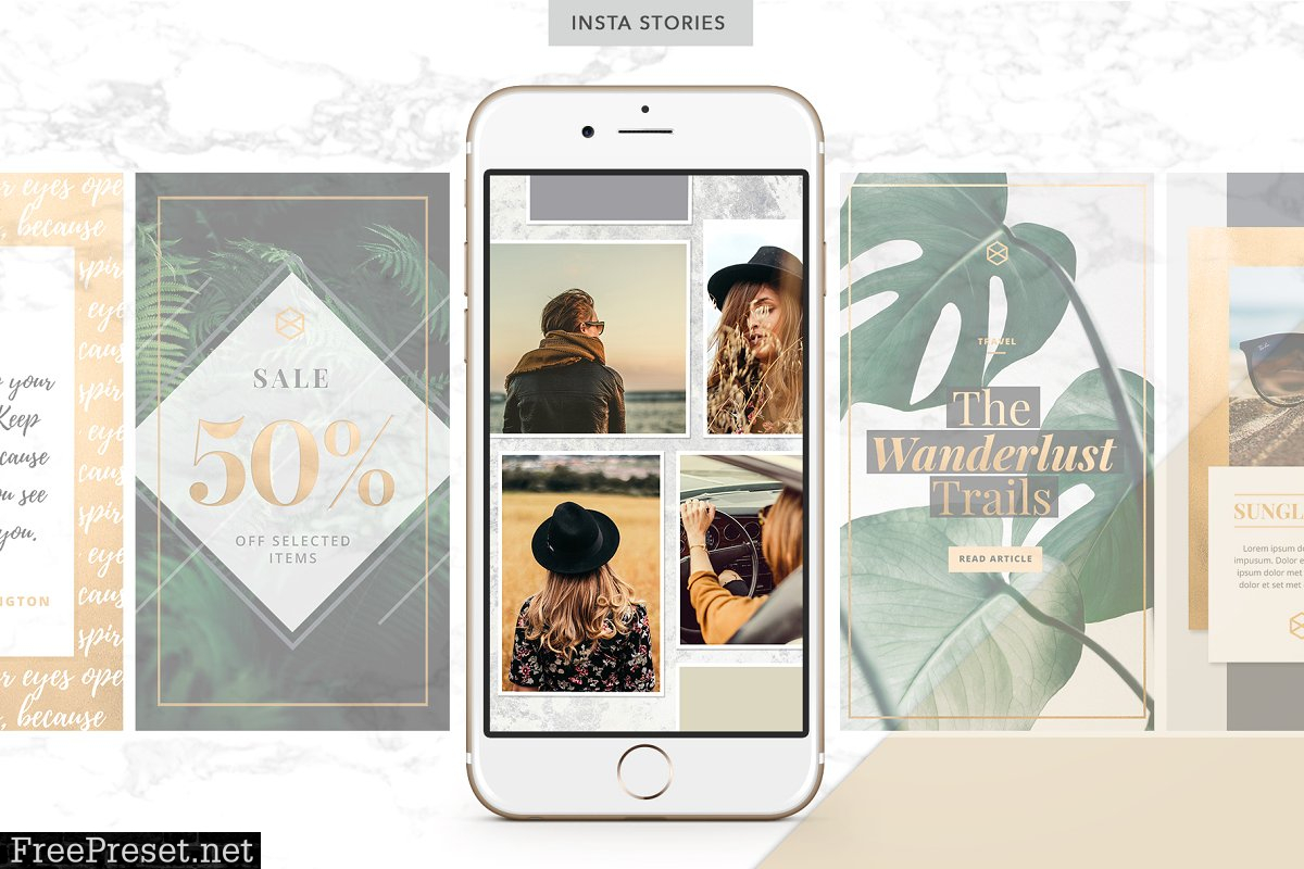 GOLDEN Theme | Social Media Pack 1032915