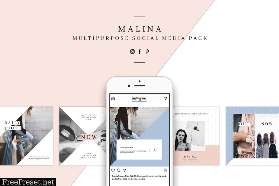 MALINA Social Media Pack & 20Pattern 1306726