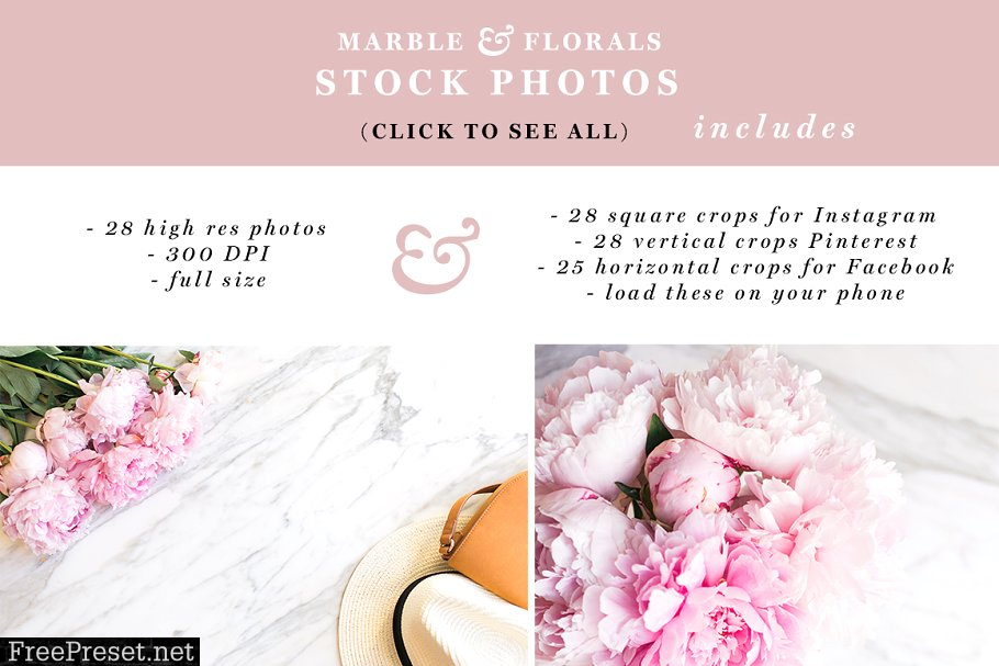 Marble Floral Social Media Branding 1673191