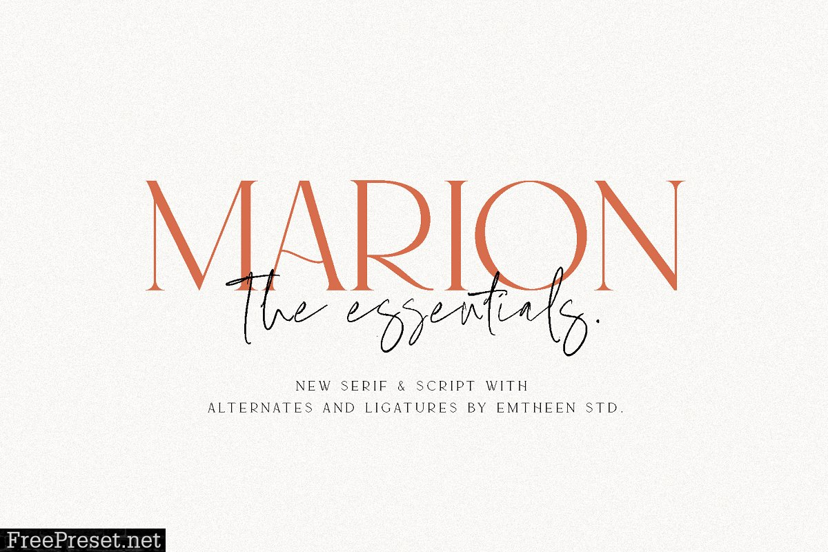 MARION & The Essentials - Logo Font 3906902