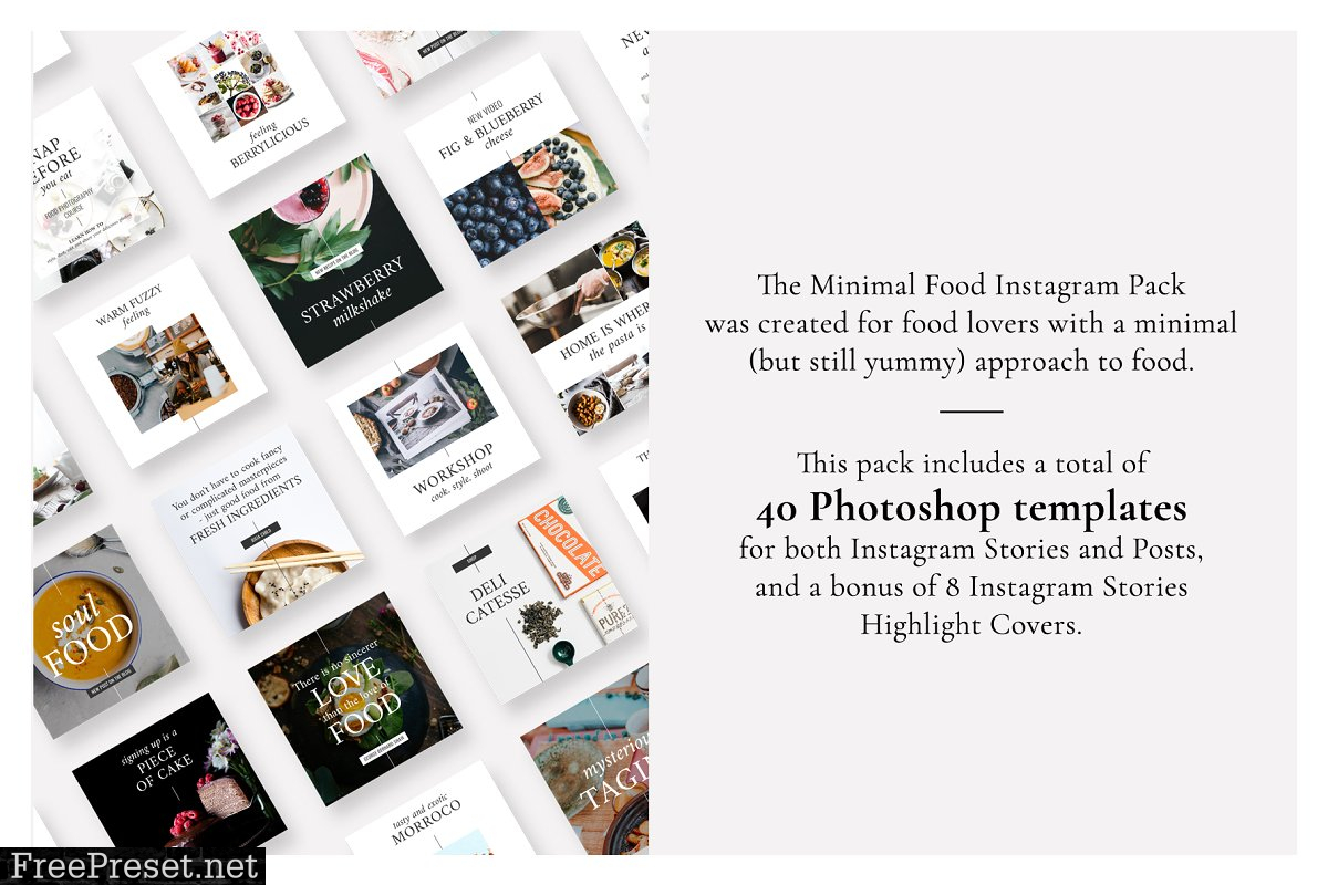 Minimal Food Instagram Pack 3668803