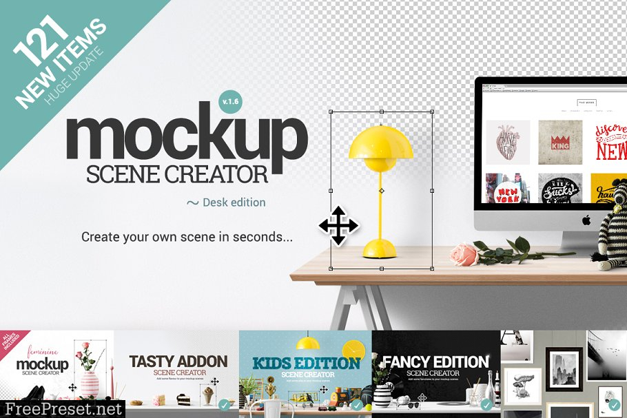 Mockup Scene Creator - Desk edition 104565