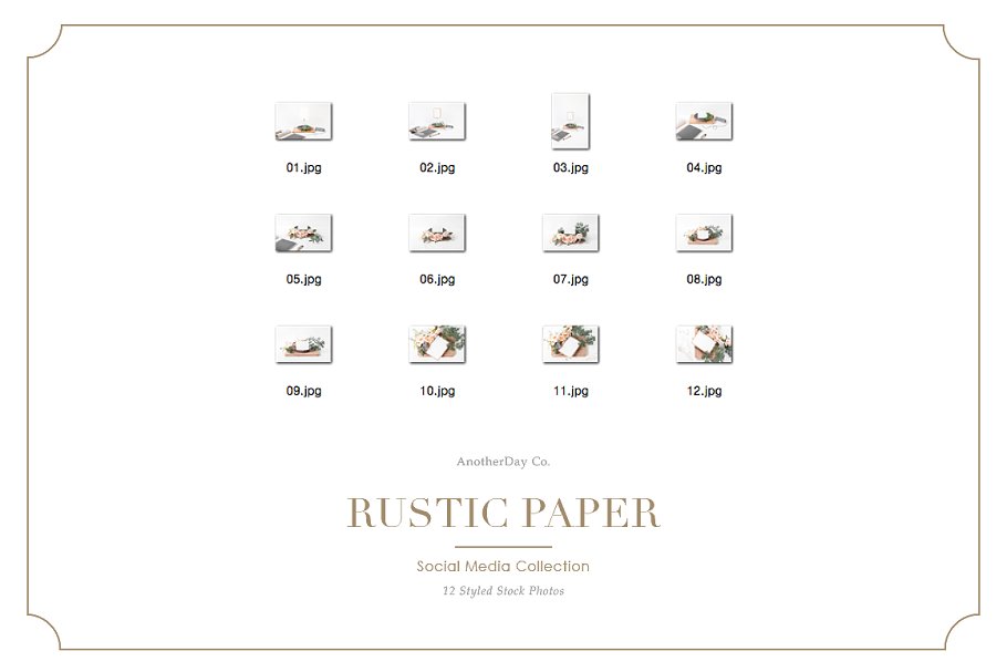 Rustic Paper Styled Stock Photos 2452346