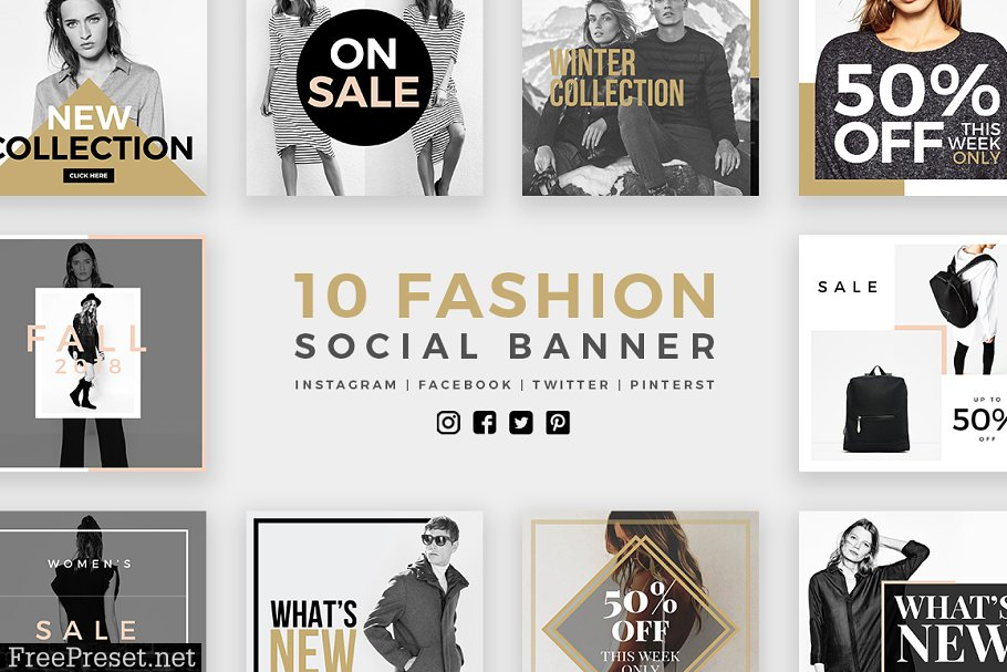 Stylish - 100 Social Media Templates 2598681