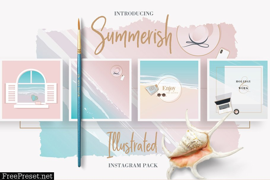 Summerish Illustrated Instagram Pack 2541686