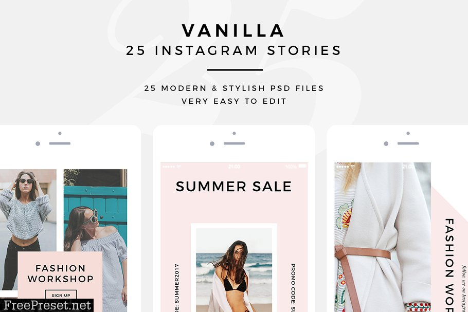 Vanilla - 25 PSD Instagram Stories 1701903