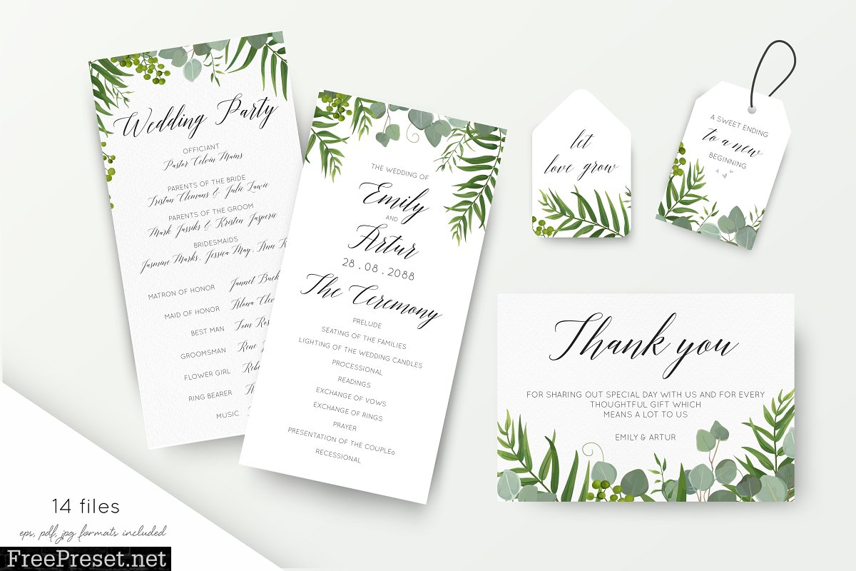 Wedding collection - Tropical green 2418366