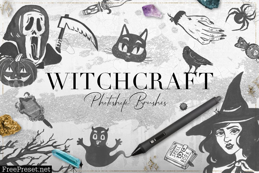 75 Witchcraft Photoshop Brushes 1764668