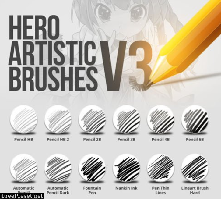 brushes pencil photoshop