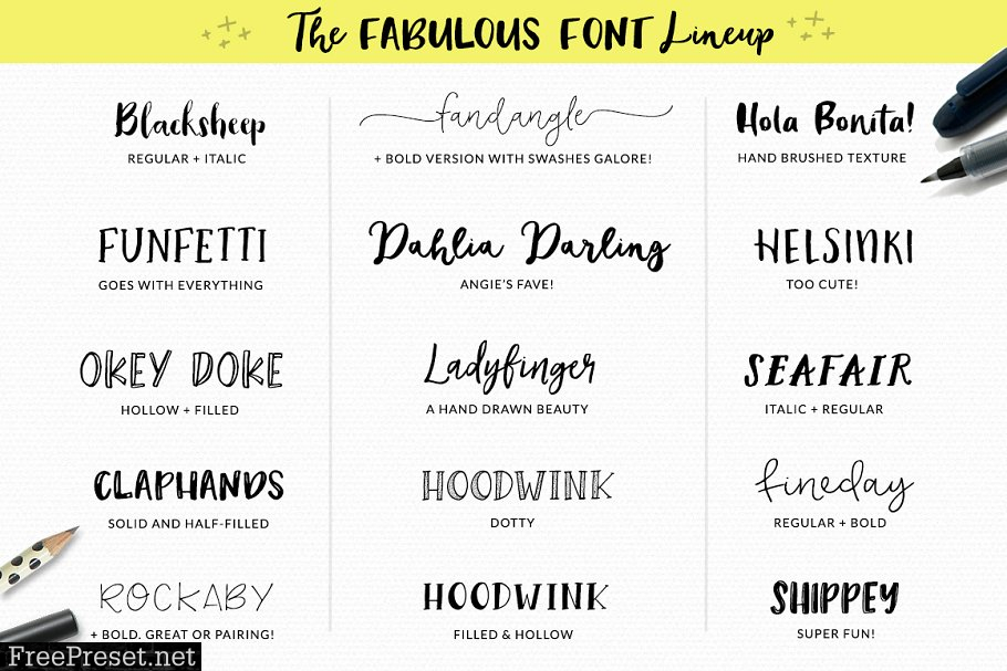 Angie Makes Font Bundle of Glory 682095