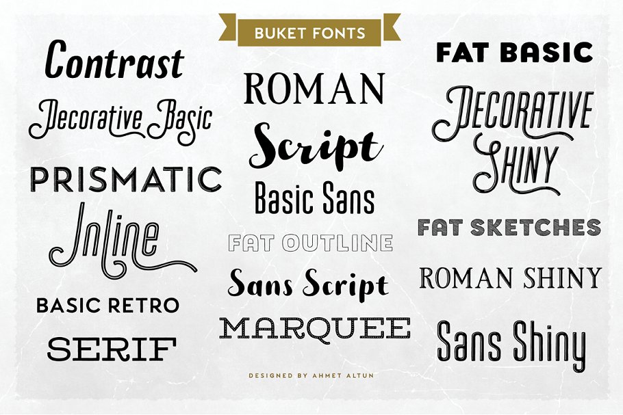 Buket Font Collection -84%off 1231084