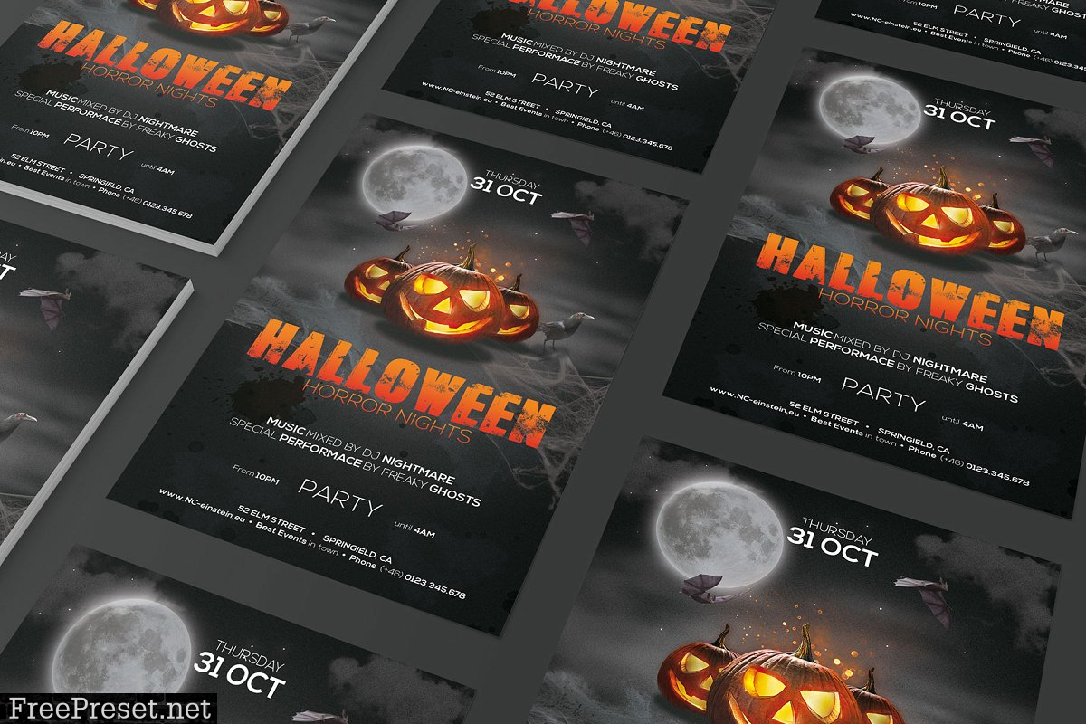 Halloween Party Flyer 4096445