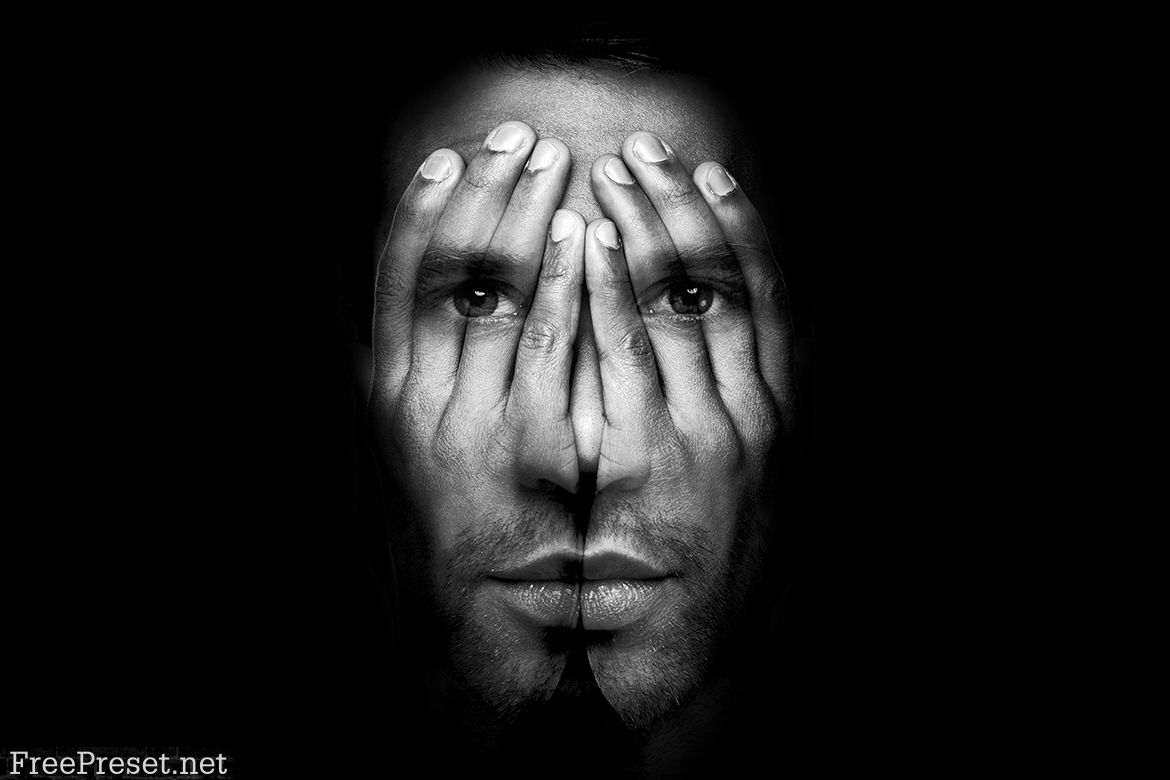 Hands Over Face Effect - Photoshop Action 24320482