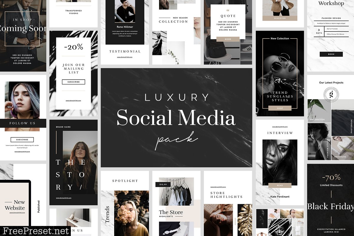 Luxury Social Media Pack 3028793