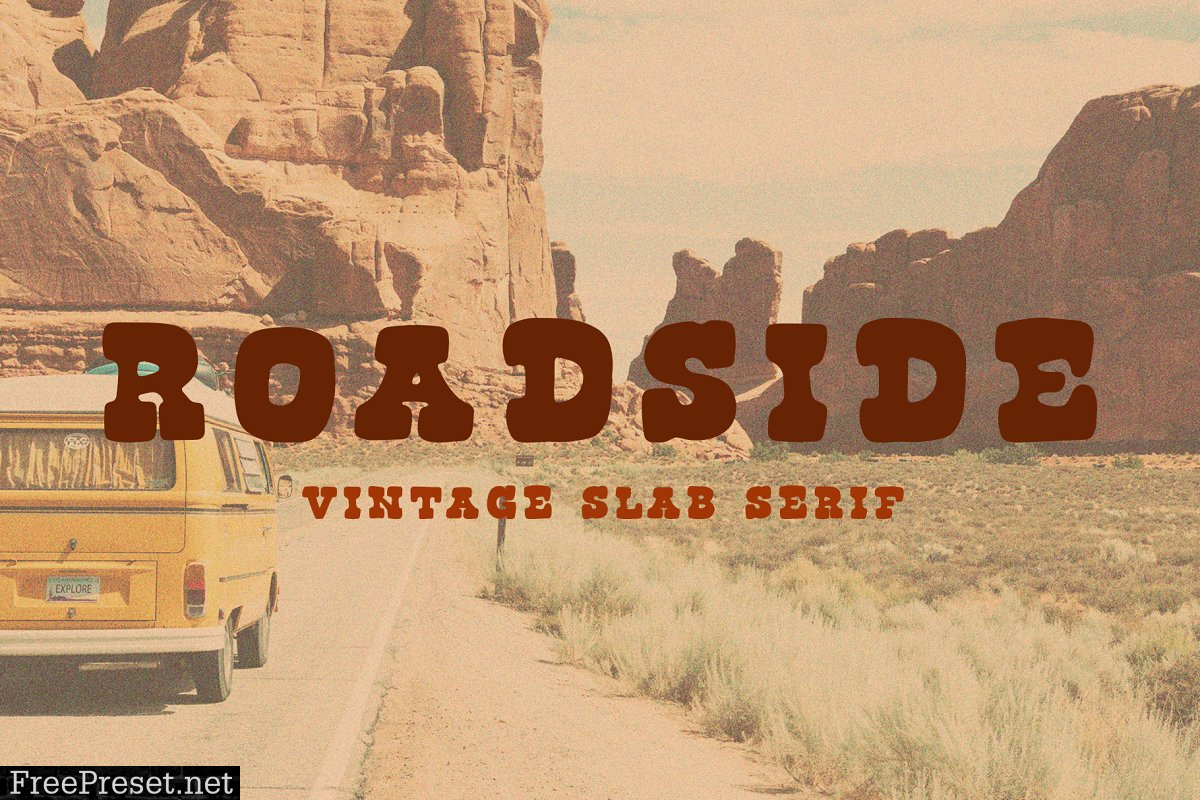 Roadside | Vintage Slab Serif 3532075