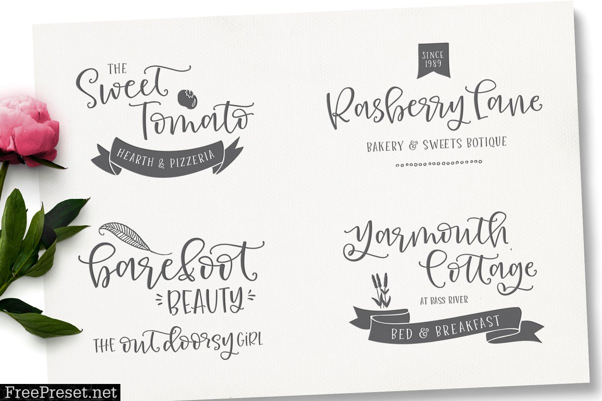 Roseroot Cottage Font Collection 2850245