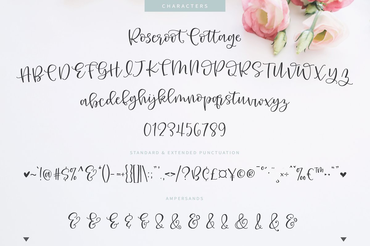 Roseroot Cottage Font Collection 2850245