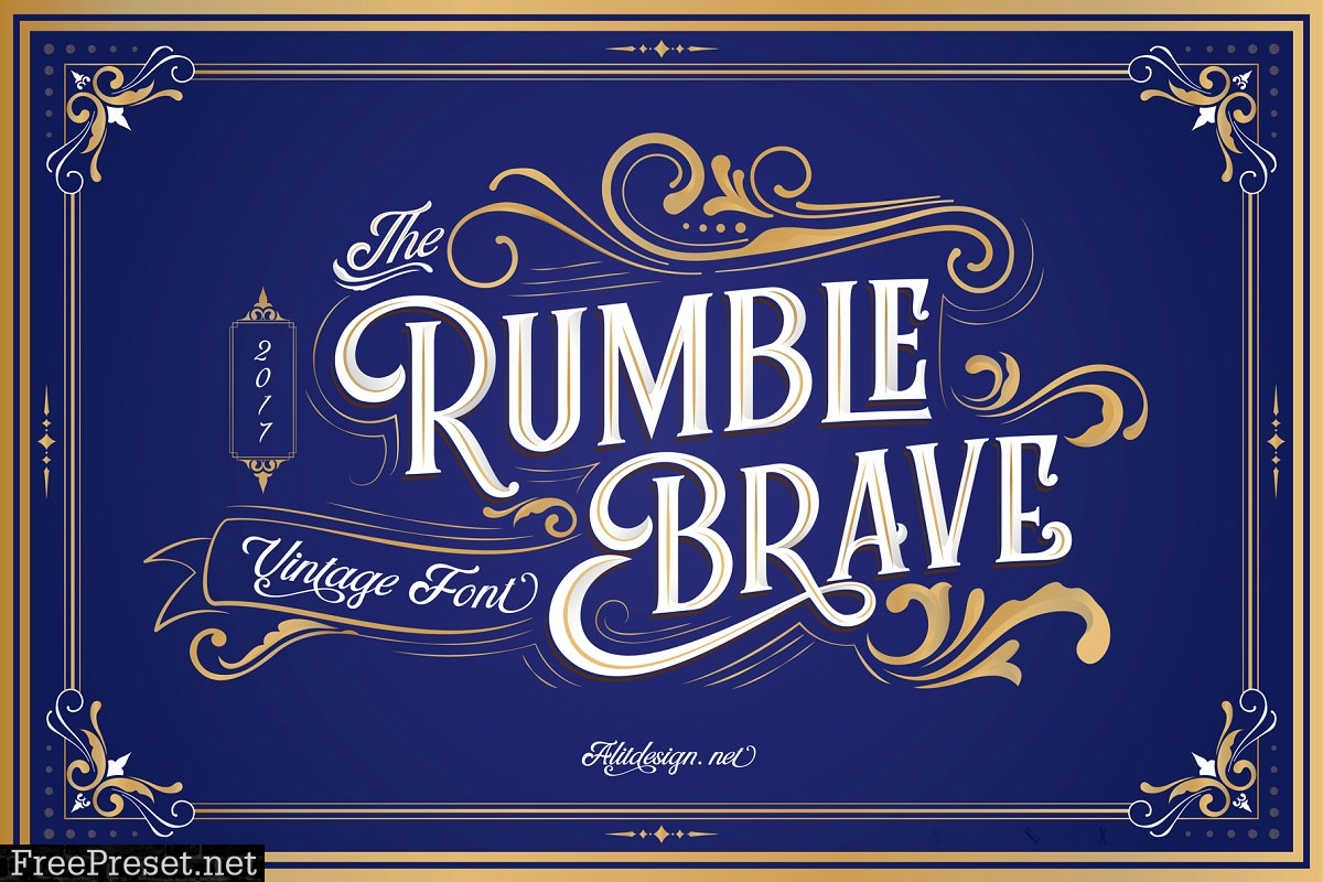 Rumble Brave Typeface 2084098