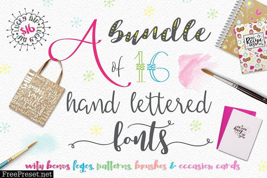 Shop Bundle - Fonts, Logos, Patterns 3110842