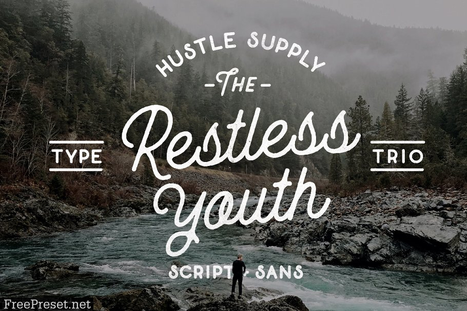 The Restless Youth - Font Bundle 605360