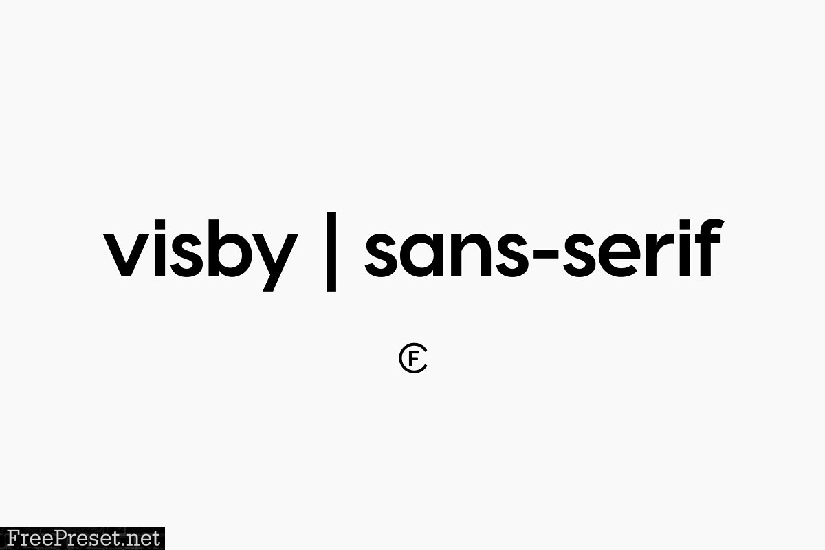 Visby CF Geometric Sans Font 184499