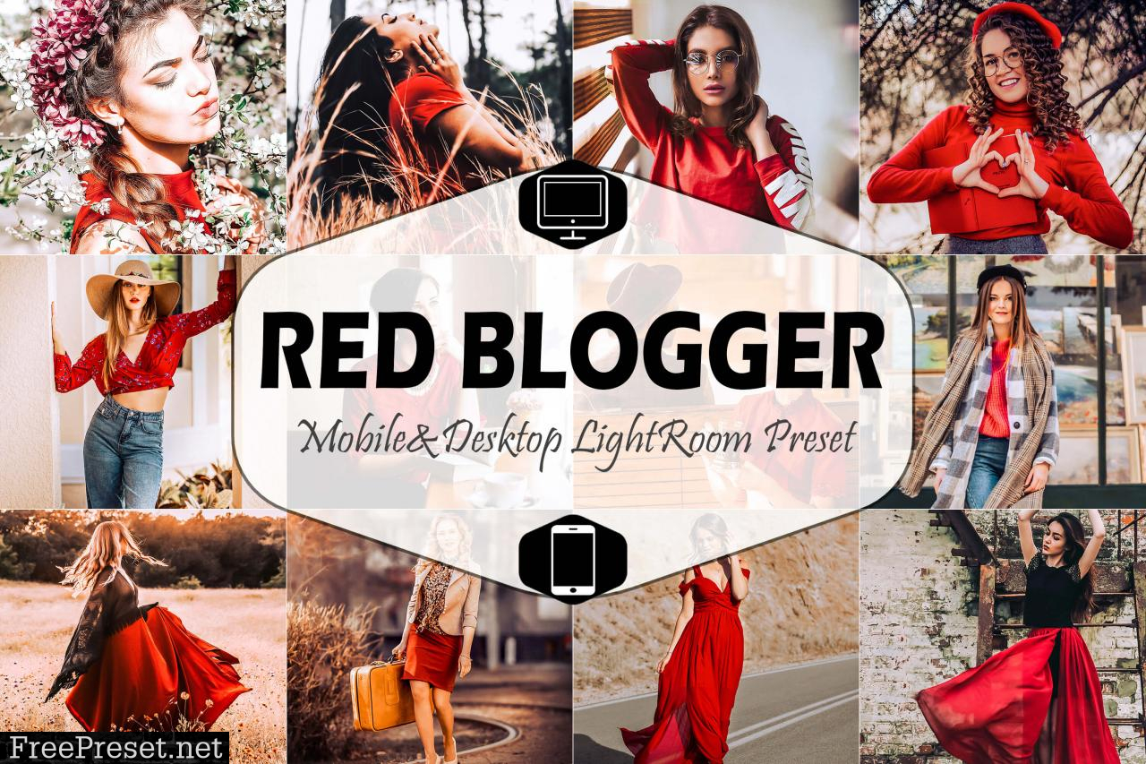 Red Blogger Mobile & Desktop Lightroom 1823596
