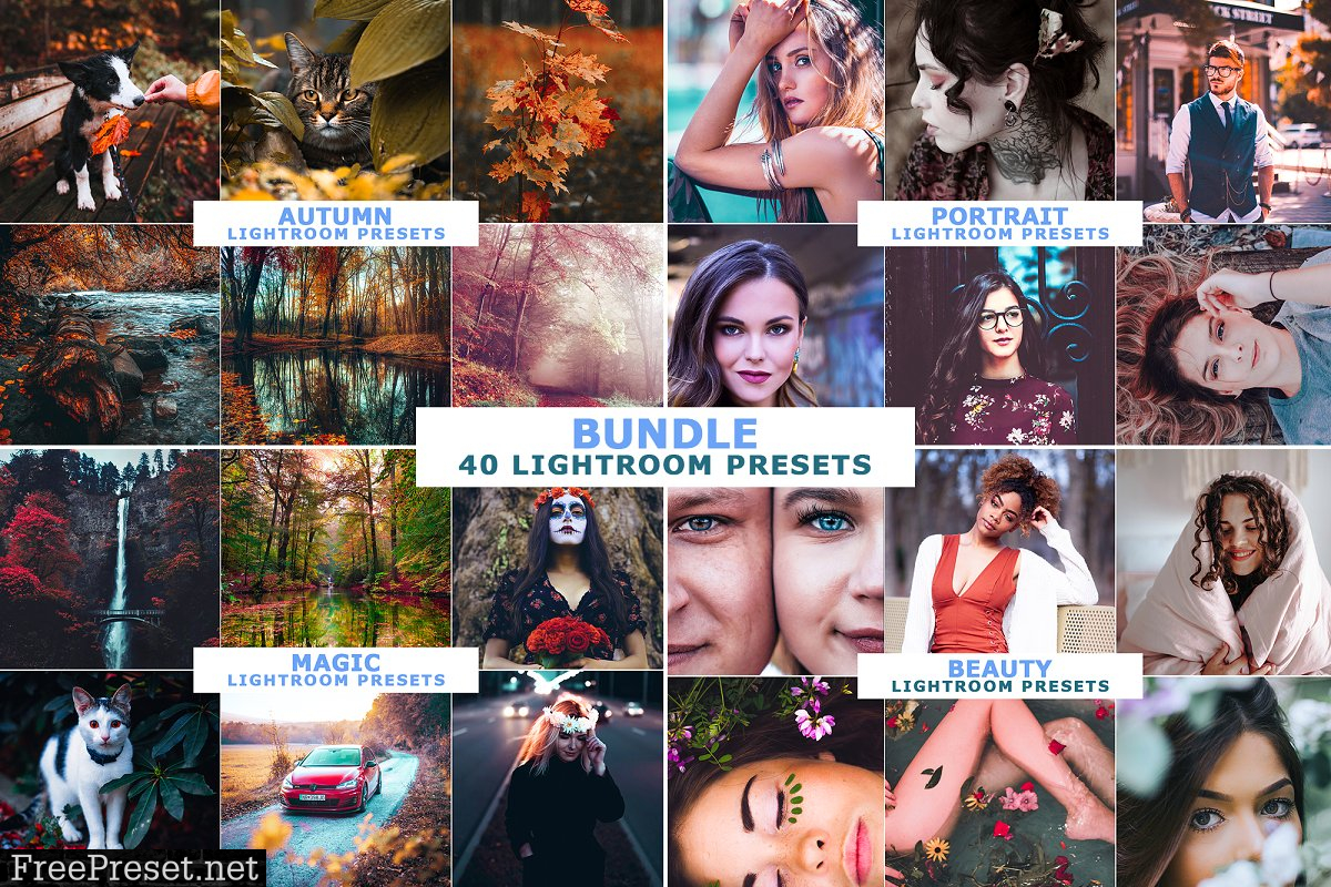 4 IN 1 Lightroom Presets Bundle 4358323