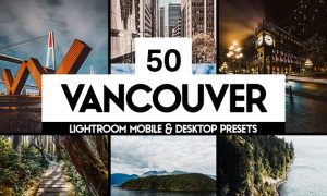 50 Vancouver Lightroom Presets LUTs