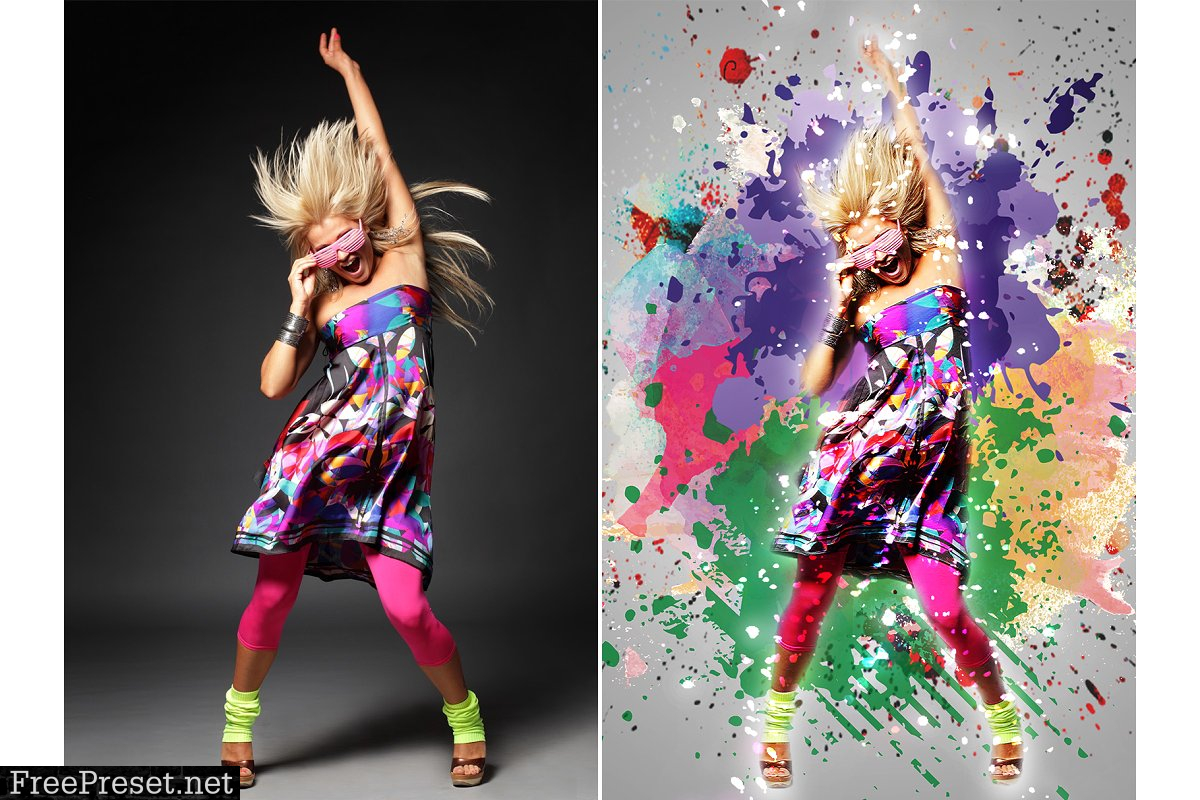 Color Blast Photoshop Action 4406654