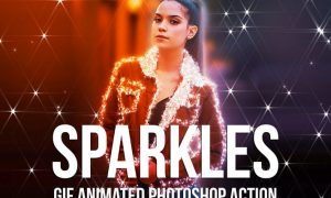 Gif Animated Sparkles Photoshop Action 7KJRPH7