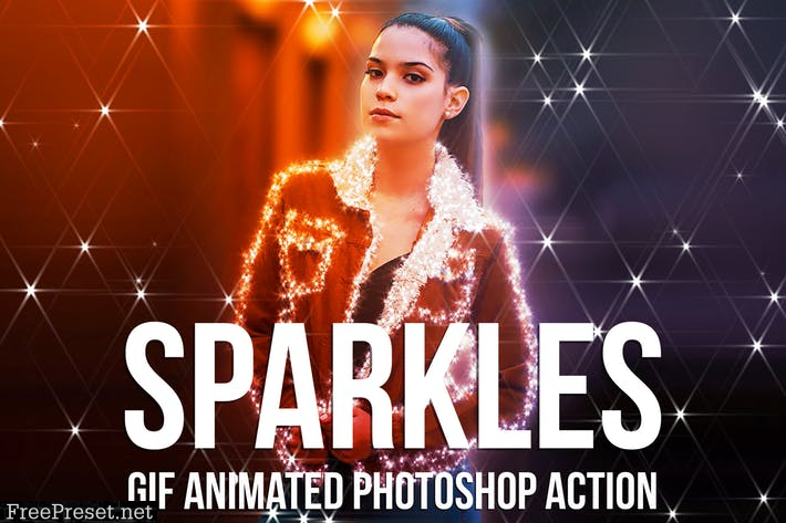 Gif Animated Sparkles Photoshop Action 7KJRPH7