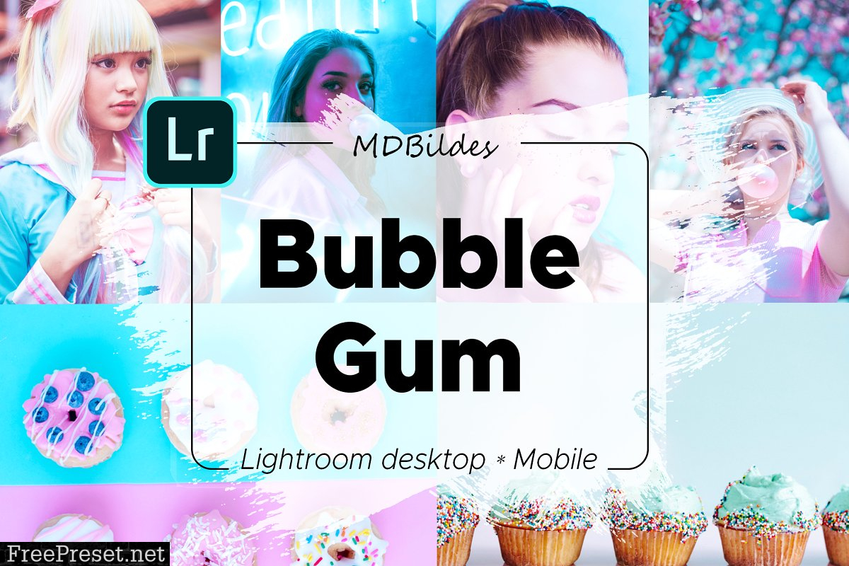 Lightroom Preset, Bubble Gum, Mobile 4415304