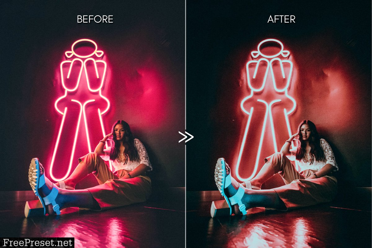 Moody NEON LIGHTS Lightroom Presets 4335929