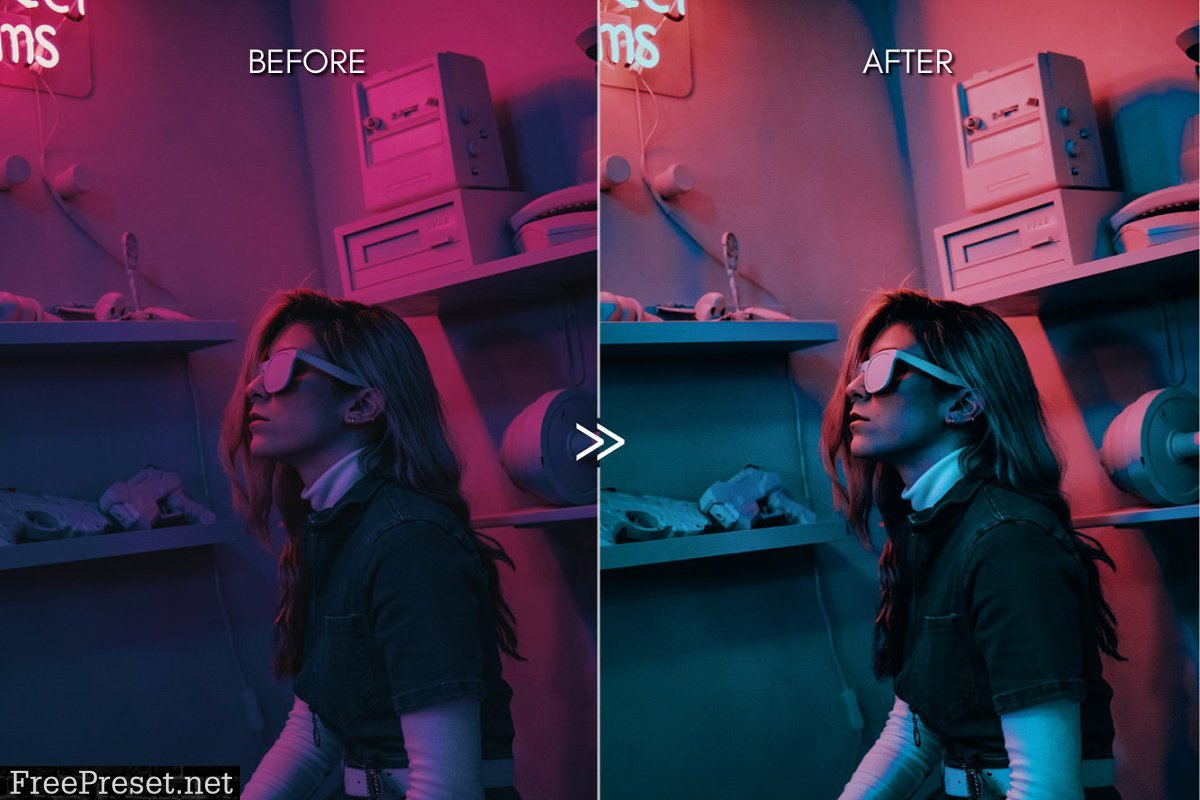 Moody NEON LIGHTS Lightroom Presets 4335929