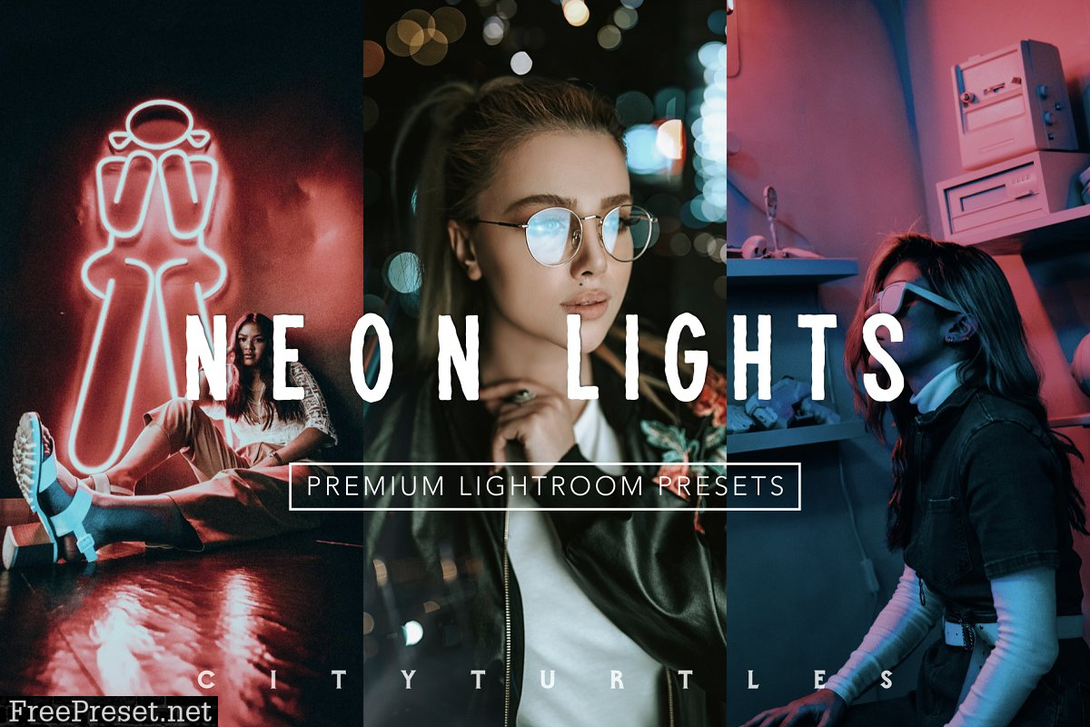 Moody NEON LIGHTS Lightroom Presets 4335929