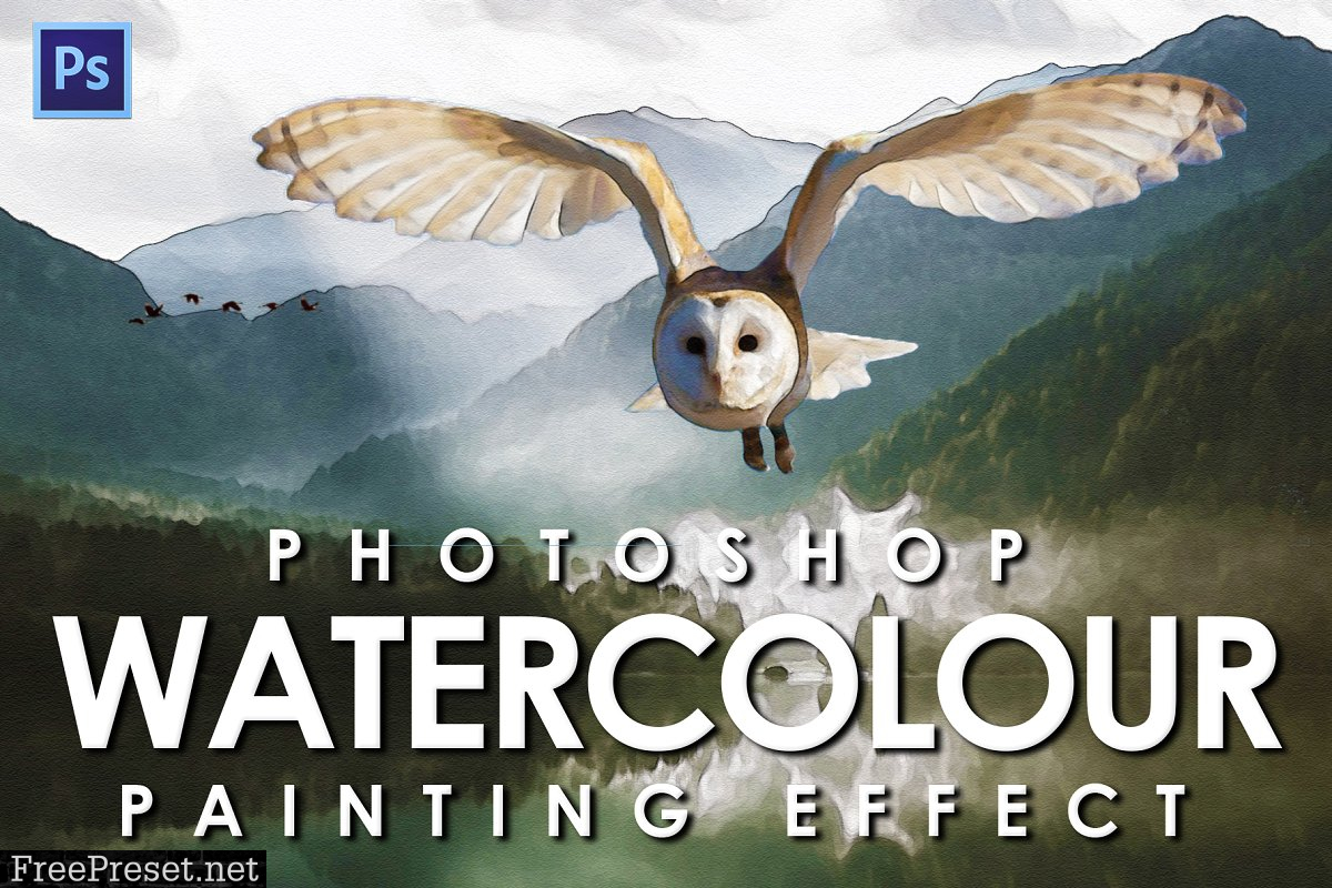 Watercolour Photoshop Action 2362177