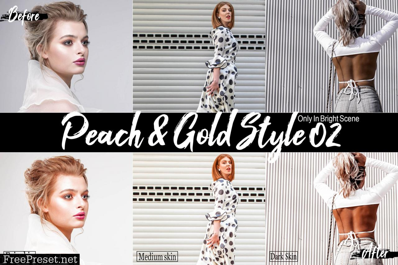 09 Peach & Gold Desktop Lightroom Preset 2536515