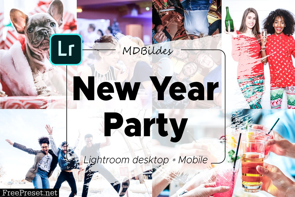 5 Lightroom Presets, New Year Party 4424549