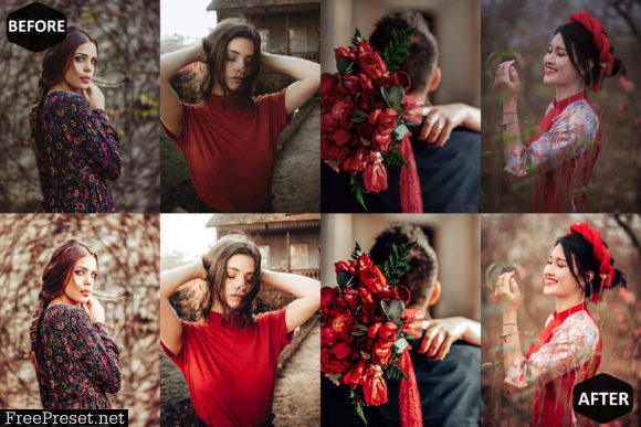 10 Romance Photoshop Actions, ACR Preset
