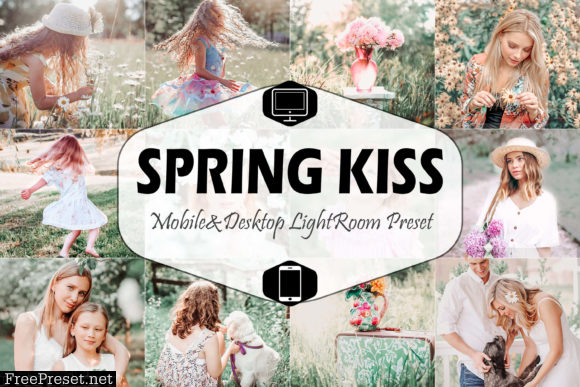 10 Spring Kiss Mobile Desktop Lightroom
