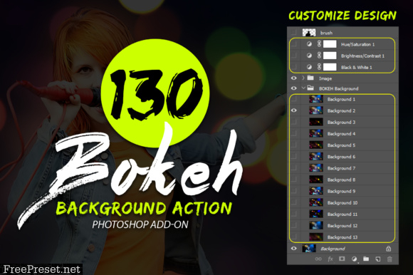 130 Bokeh Photoshop Action