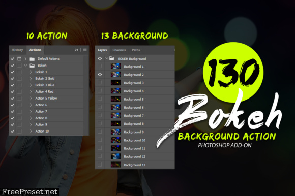 130 Bokeh Photoshop Action