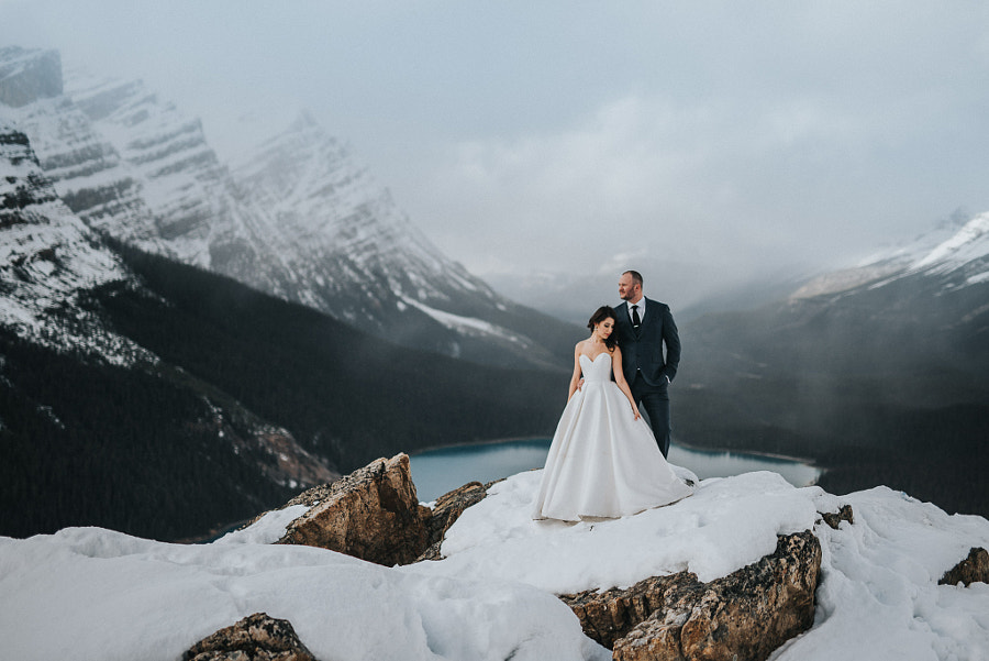 Wedding photography - misty mountain top by Carey Nash on 500px.com