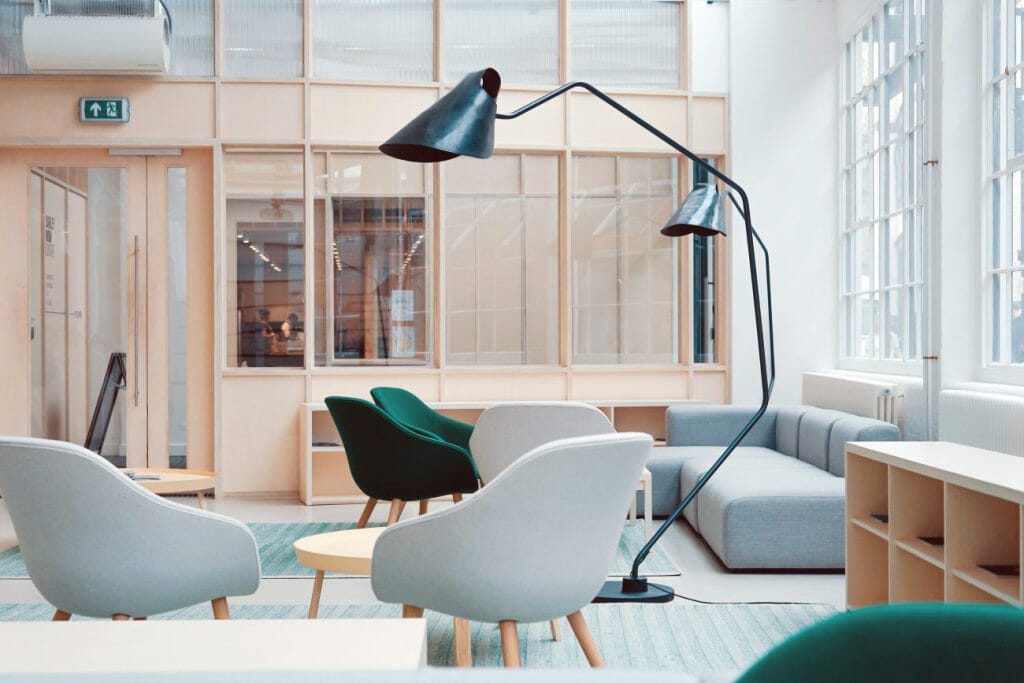 Indoor photography of a reading space.