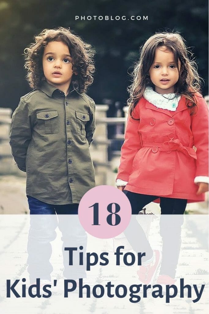 Pinterest image for kids photography article