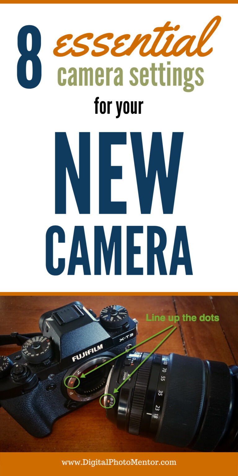 new camera settings for beginner photographers