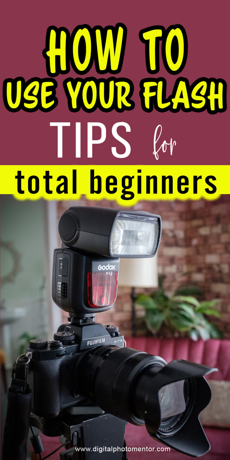 Learn how to use your flash.  Beginner flash photography tips for starting to use an on-camera flash for photos. Flash photography tutorial with examples.
