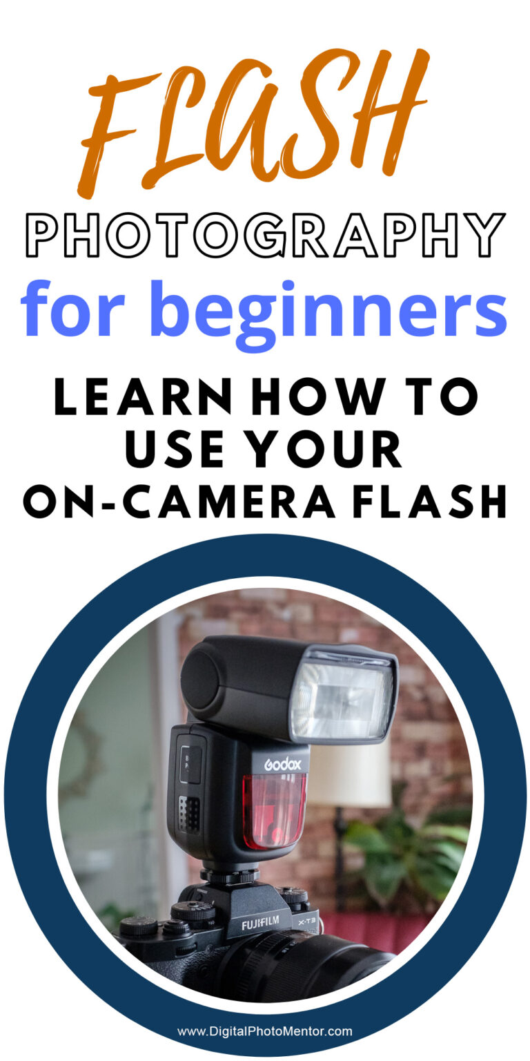 flash photography for beginners.  Learn how to use your flash on-camera in this flash photography tutorial with examples.