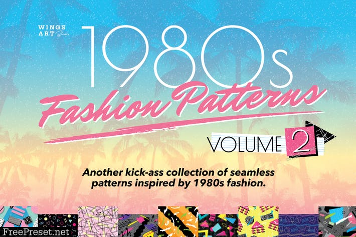 1980s Retro Patterns Volume Two 2JDGG84